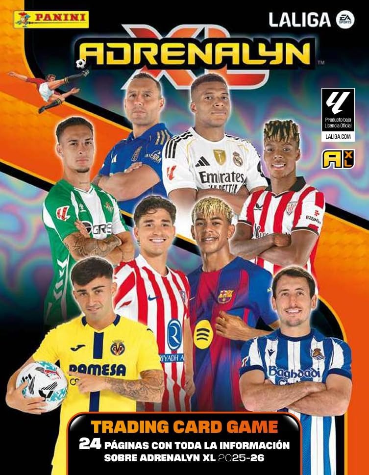 25 Sobres De La Liga De Fútbol 2025/2026 – 6 Cartas Por Sobre, Incluye 5 Gratis, Colecciona Autógrafos Y Tesoros De La Temporada