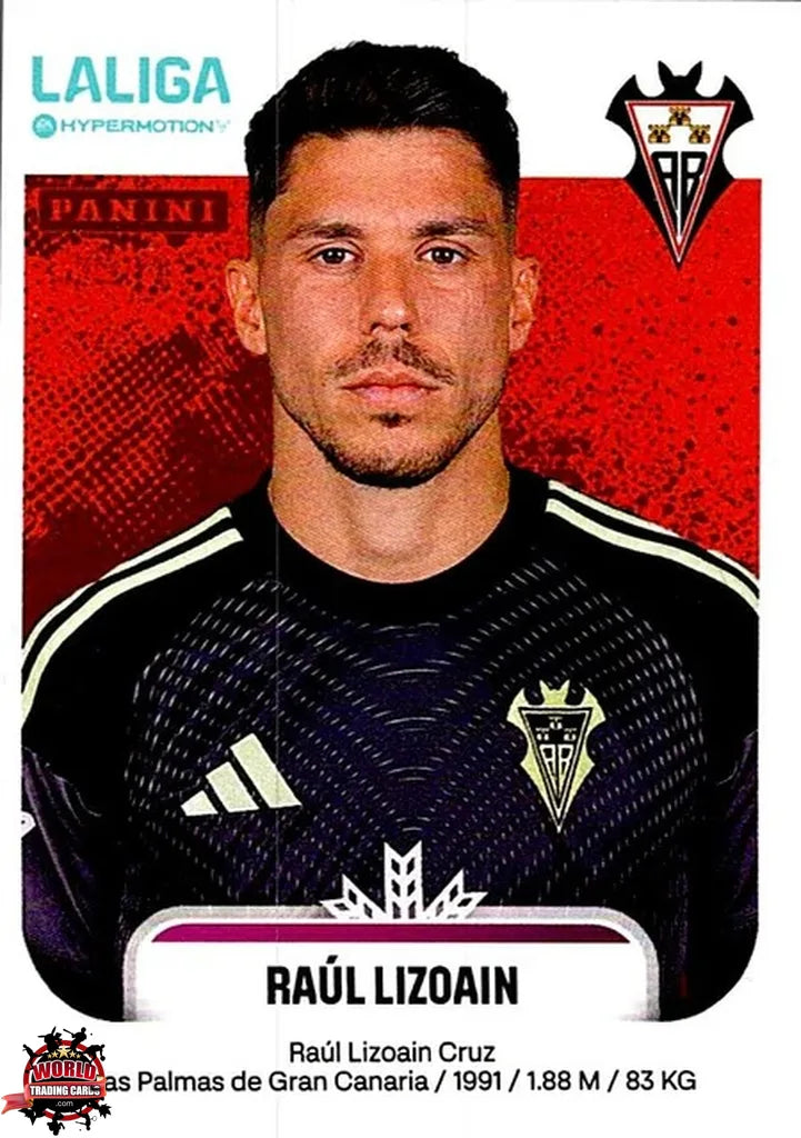 Cromo Trading Card Fútbol-Raúl Lizoain-Albacete Balompié-Panini La Liga HypermotionV 2025-2026-4-Basico