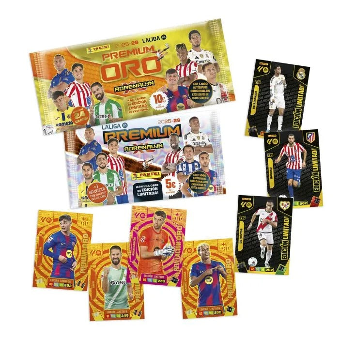 Adrenalyn XL LaLiga EA Sports 2025/26 - Sobre Premium ORO - Colección Oficial Panini