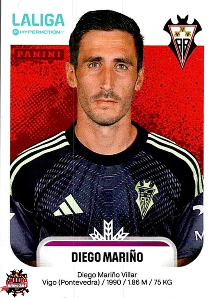 Cromo Trading Card Fútbol-Diego Mariño-Albacete Balompié-Panini La Liga HypermotionV 2025-2026-5-Basico