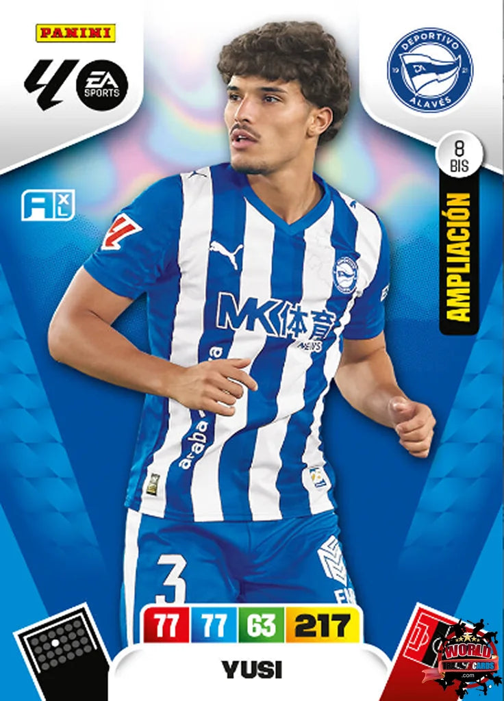 #008 Bis | Panini | Adrenalyn XL | La Liga | 2025-2026 | Yusi | Deportivo Alavés | Ampliacion