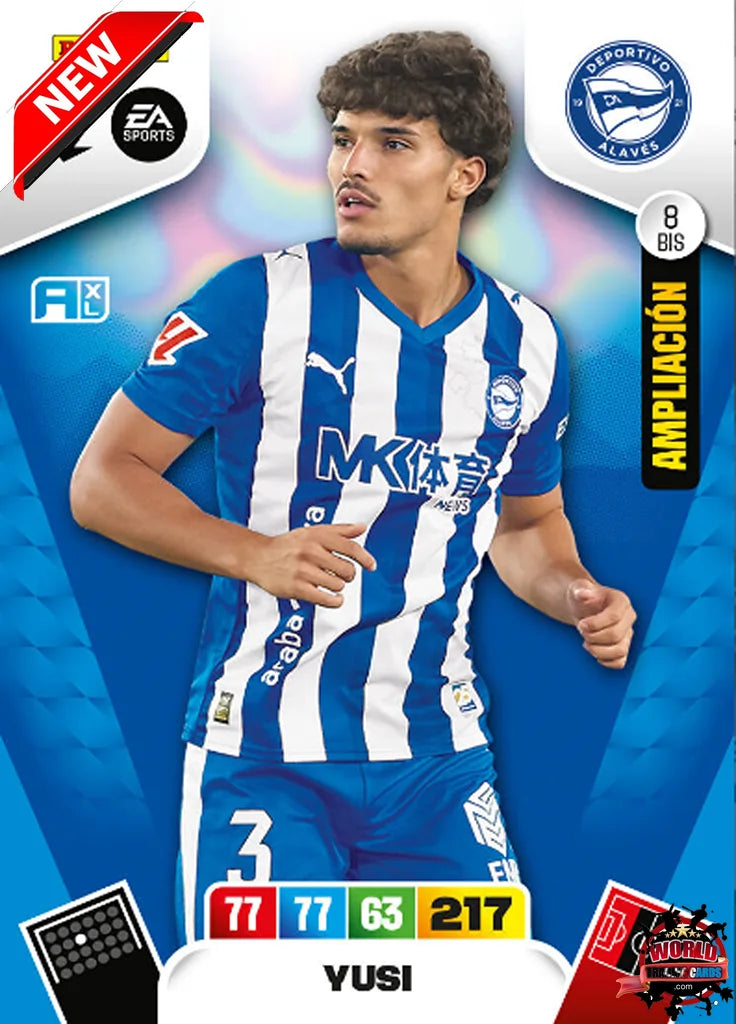 #008 Bis | Panini | Adrenalyn XL | La Liga | 2025-2026 | Yusi | Deportivo Alavés | Ampliacion