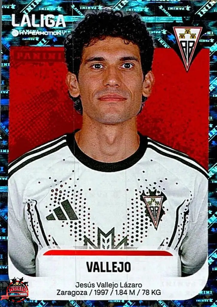 Cromo Trading Card Fútbol-Vallejo-Albacete Balompié-Panini La Liga HypermotionV 2025-2026-8-Brillante