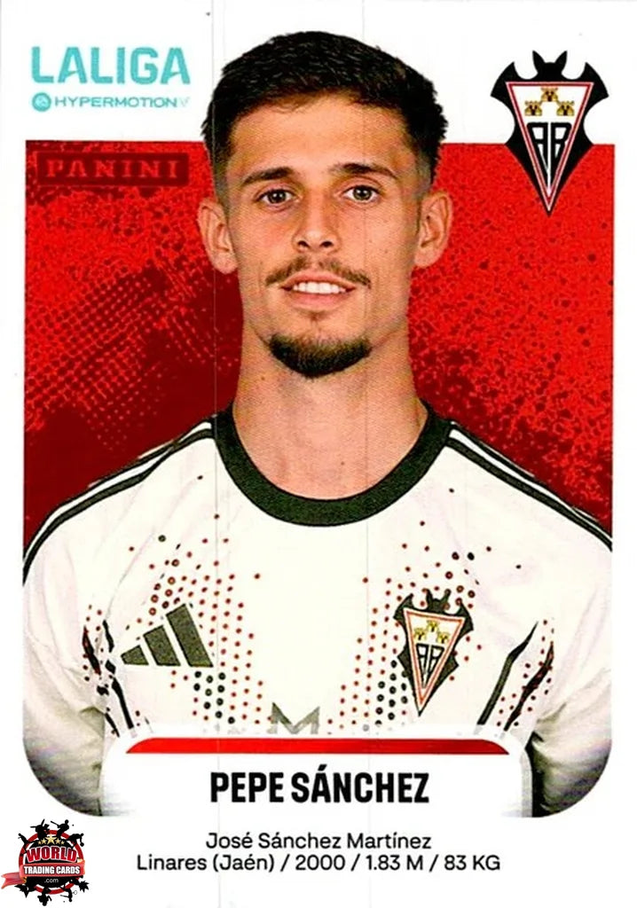 Cromo Trading Card Fútbol-Pepe Sánchez-Albacete Balompié-Panini La Liga HypermotionV 2025-2026-9A-Basico