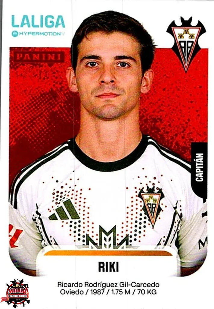 Cromo Trading Card Fútbol-Riki-Albacete Balompié-Panini La Liga HypermotionV 2025-2026-11-Basico