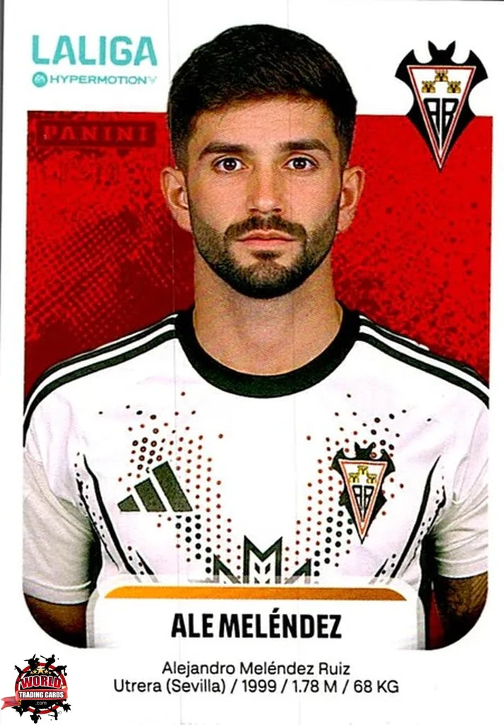 Cromo Trading Card Fútbol-Ale Meléndez-Albacete Balompié-Panini La Liga HypermotionV 2025-2026-13-Basico