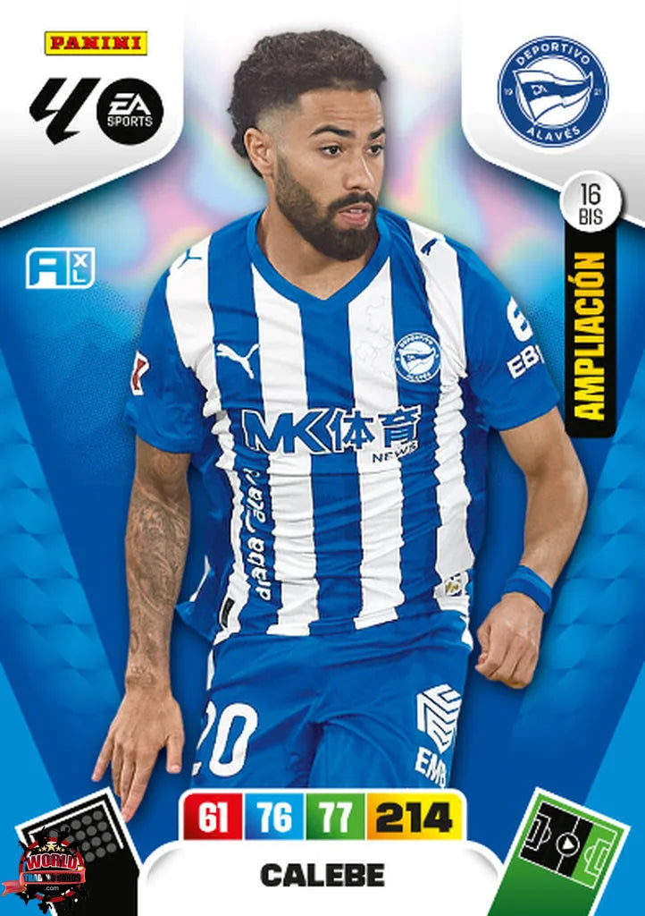 Calebe - Deportivo Alavés - Panini Adrenalyn XL - 2025-2026 - 16Bis - Basico Ampliación LG