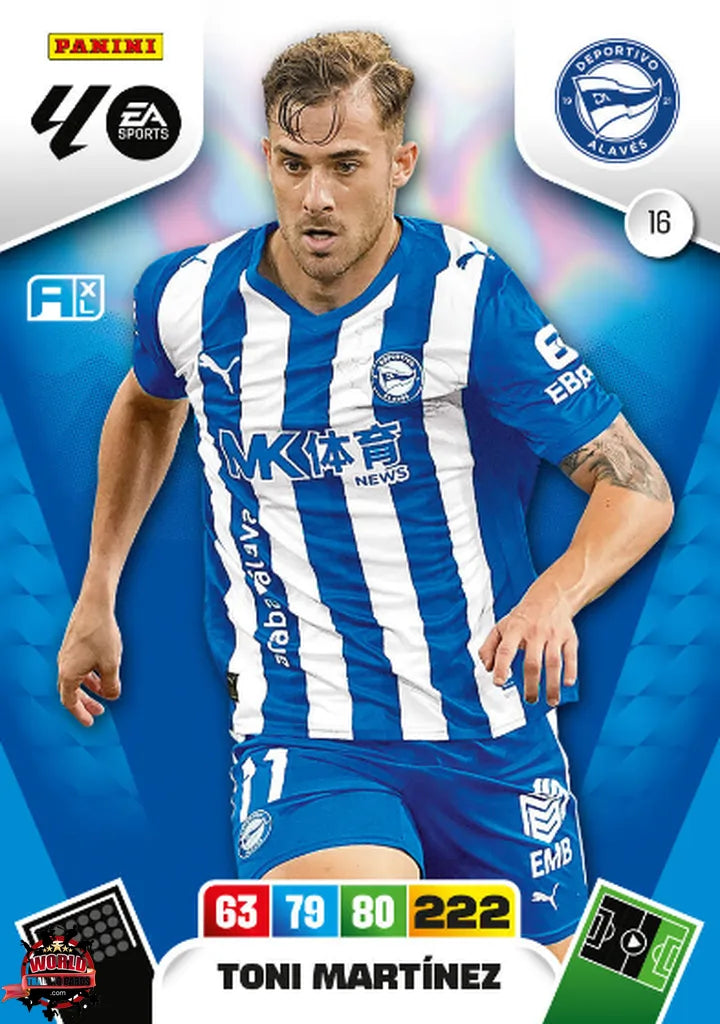 Toni Martínez - Deportivo Alavés - Panini Adrenalyn XL - 2025-2026 - 16 - Basico