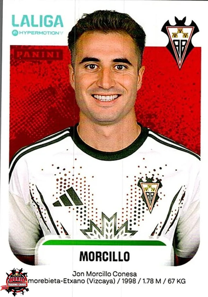 Cromo Trading Card Fútbol-Morcillo-Albacete Balompié-Panini La Liga HypermotionV 2025-2026-17-Basico