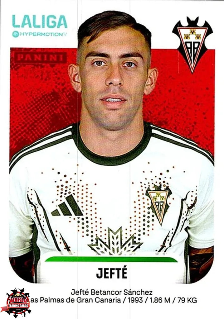 Cromo Trading Card Fútbol-Jefté-Albacete Balompié-Panini La Liga HypermotionV 2025-2026-19-Basico