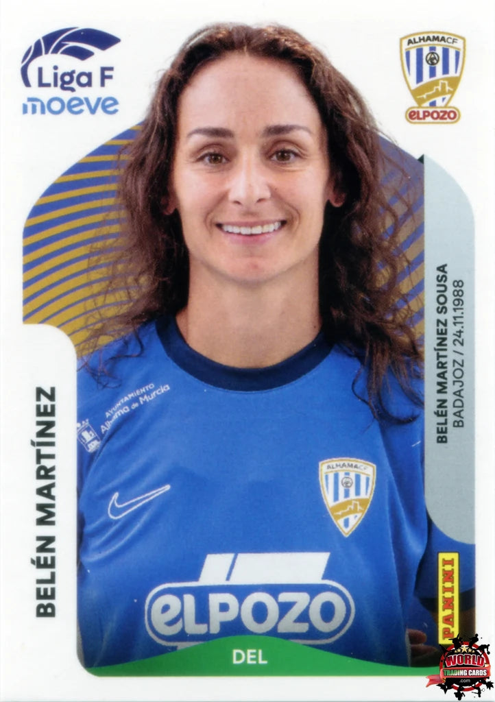 Cromo Trading Card Fútbol-Belén Martínez-Alhama CF. El Pozo-Panini Liga F Moeve 2025-2026-20-Basico