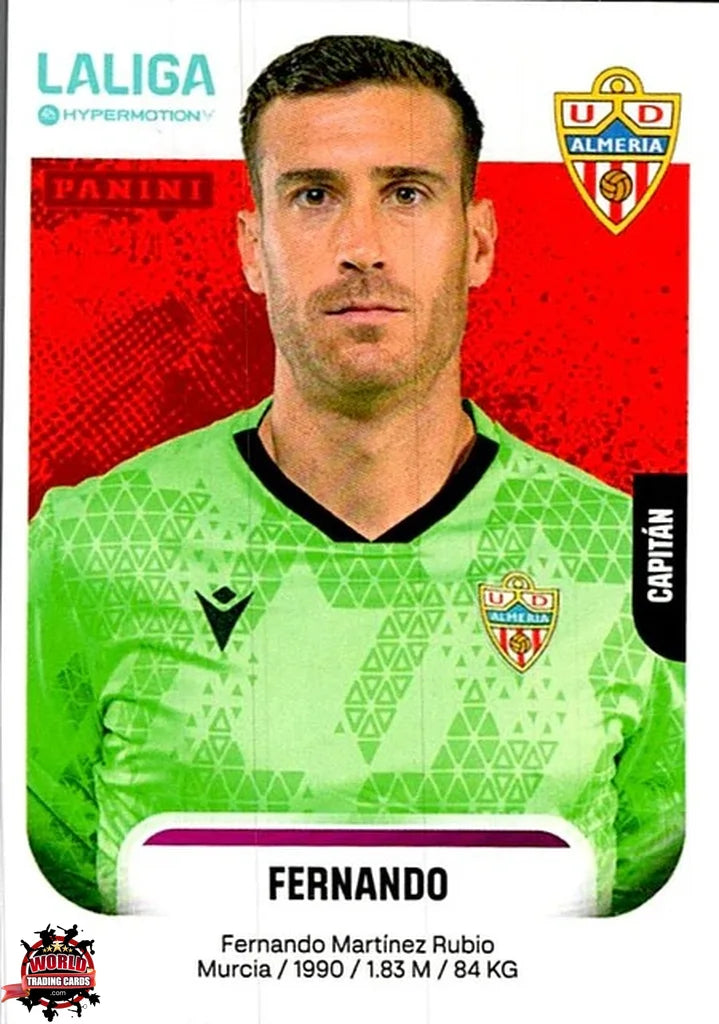 Cromo Trading Card Fútbol-Fernando-UD Almería-Panini La Liga HypermotionV 2025-2026-24-Basico
