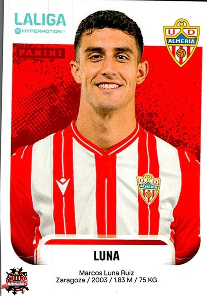Cromo Trading Card Fútbol-Luna-UD Almería-Panini La Liga HypermotionV 2025-2026-25B-Basico