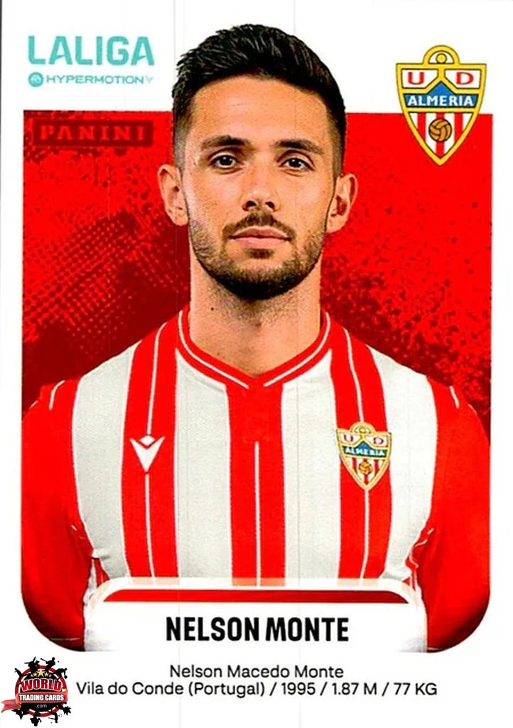 Cromo Trading Card Fútbol-Nelson Monte-UD Almería-Panini La Liga HypermotionV 2025-2026-26A-Basico