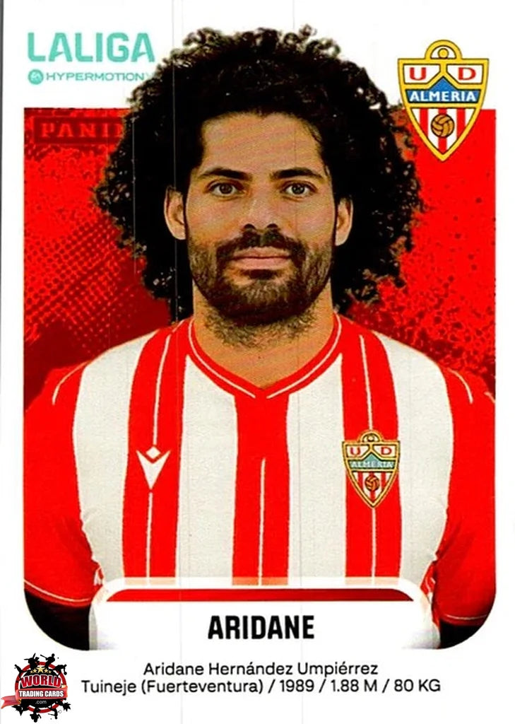 Cromo Trading Card Fútbol-Aridane-UD Almería-Panini La Liga HypermotionV 2025-2026-26B-Basico