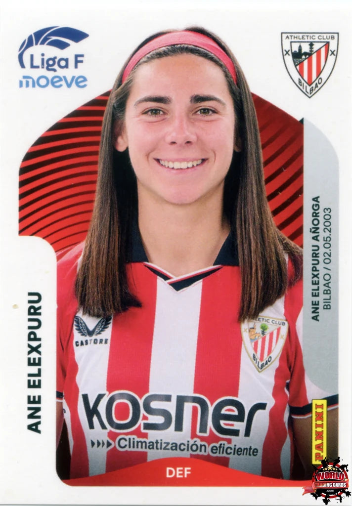 Cromo Trading Card Fútbol-Ane Elexpuru-Athletic Club-Panini Liga F Moeve 2025-2026-26-Basico