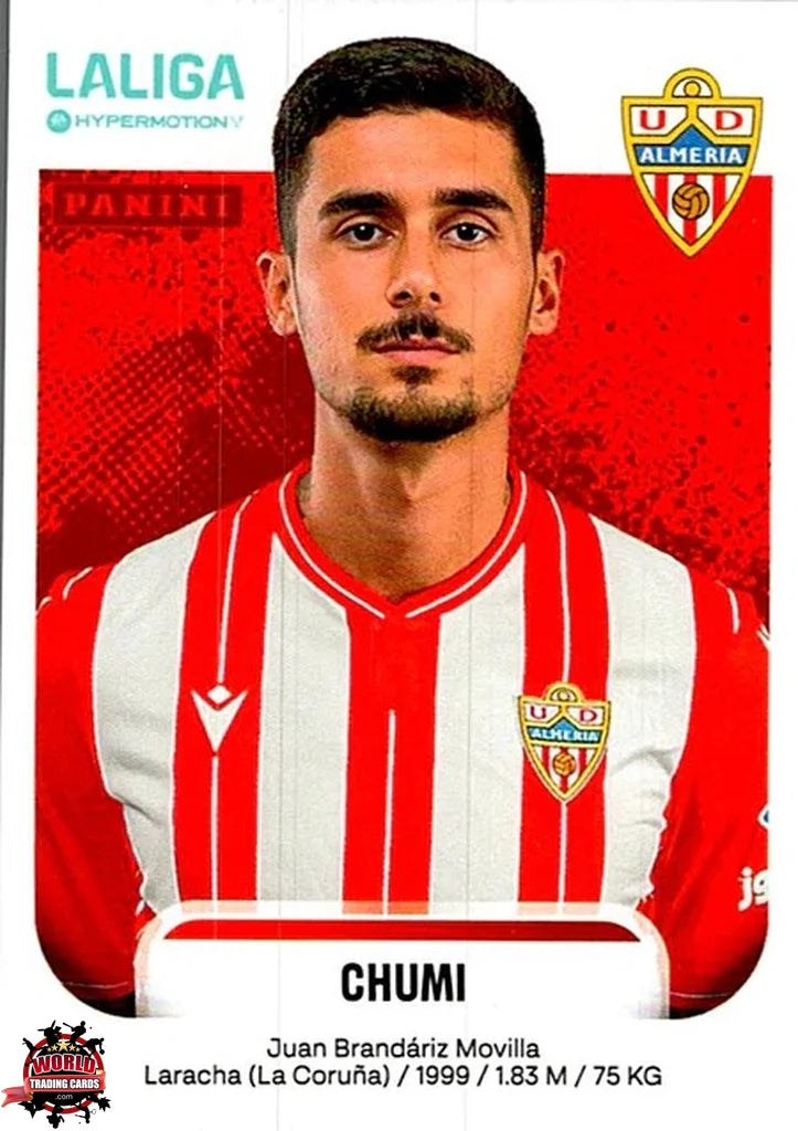 Cromo Trading Card Fútbol-Chumi-UD Almería-Panini La Liga HypermotionV 2025-2026-27-Basico