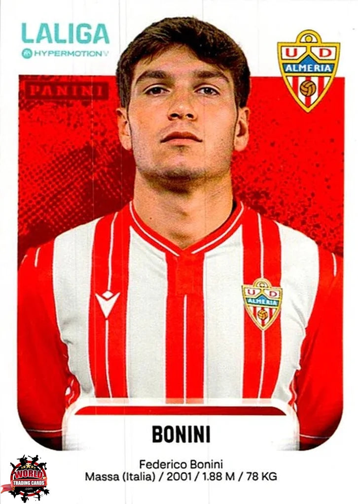 Cromo Trading Card Fútbol-Bonini-UD Almería-Panini La Liga HypermotionV 2025-2026-28-Basico