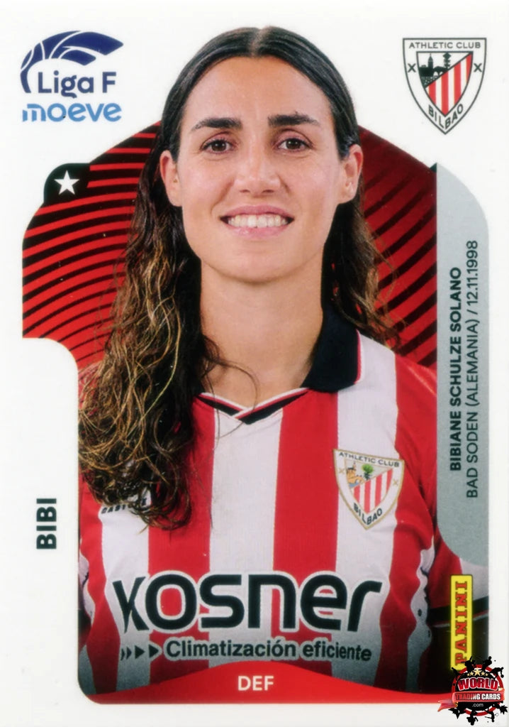 Cromo Trading Card Fútbol-Bibi-Athletic Club-Panini Liga F Moeve 2025-2026-28-Basico
