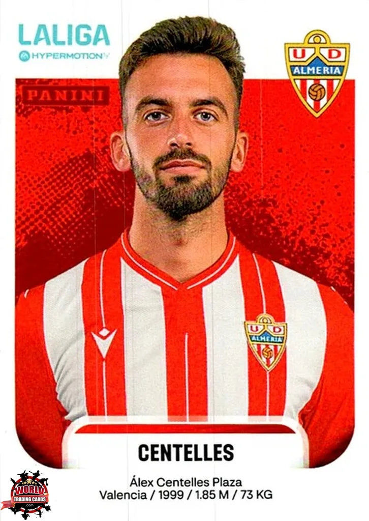 Cromo Trading Card Fútbol-Centelles-UD Almería-Panini La Liga HypermotionV 2025-2026-29A-Basico