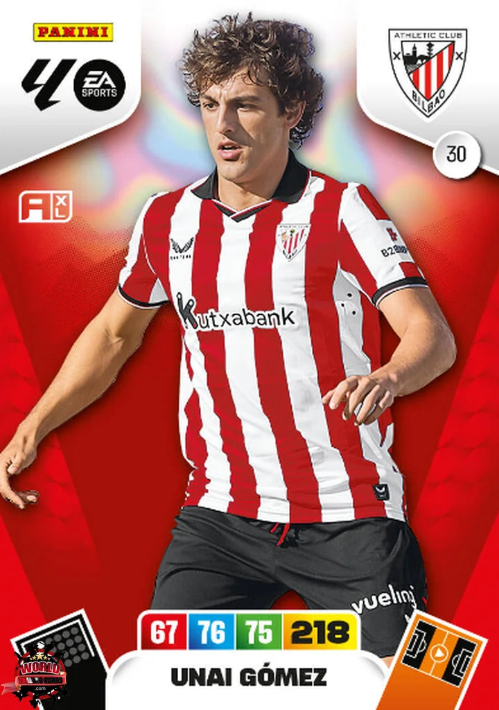 Unai Gómez - Athletic Club - Panini Adrenalyn XL - 2025-2026 - 30 - Basico