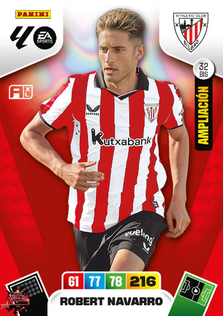 Robert Navarro - Athletic Club - Panini Adrenalyn XL - 2025-2026 - 32Bis - Basico Ampliación SPO
