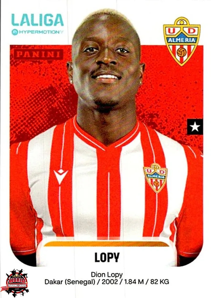 Cromo Trading Card Fútbol-Lopy-UD Almería-Panini La Liga HypermotionV 2025-2026-32-Basico