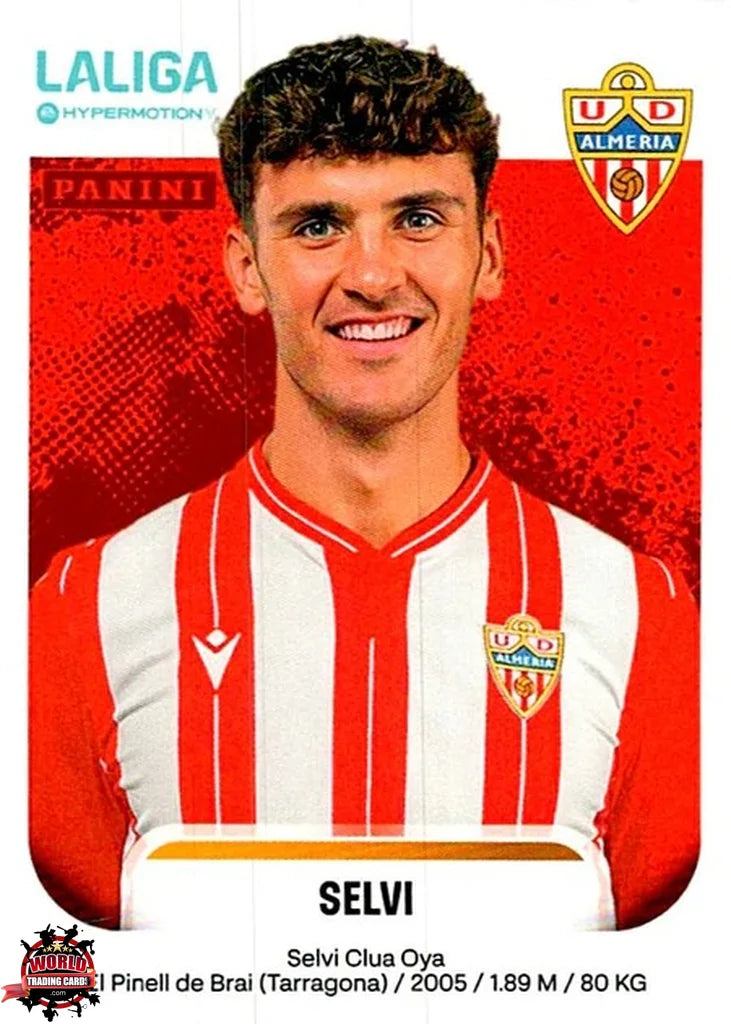 Cromo Trading Card Fútbol-Selvi-UD Almería-Panini La Liga HypermotionV 2025-2026-33-Basico