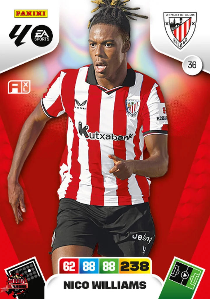 Nico Williams - Athletic Club - Panini Adrenalyn XL - 2025-2026 - 36 - Basico