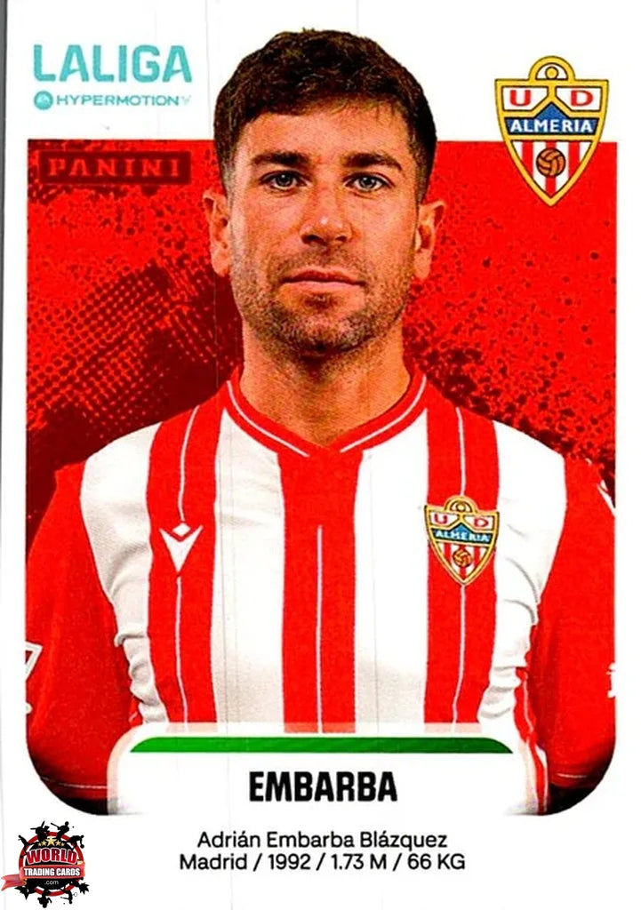 Cromo Trading Card Fútbol-Embarba-UD Almería-Panini La Liga HypermotionV 2025-2026-37-Basico