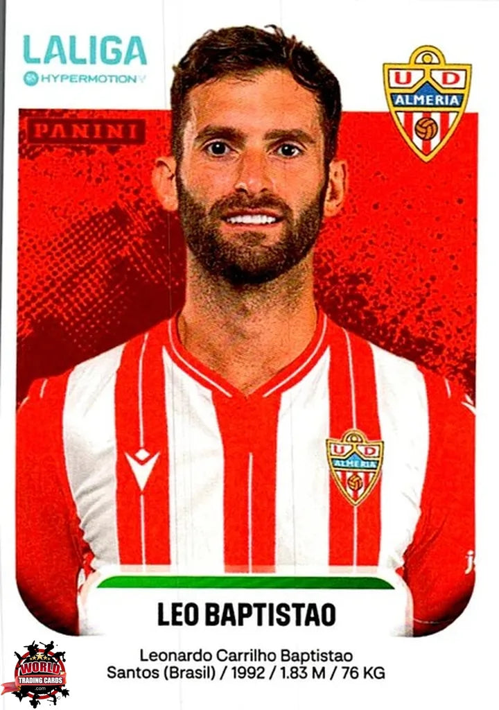 Cromo Trading Card Fútbol-Leo Baptistao-UD Almería-Panini La Liga HypermotionV 2025-2026-38-Basico