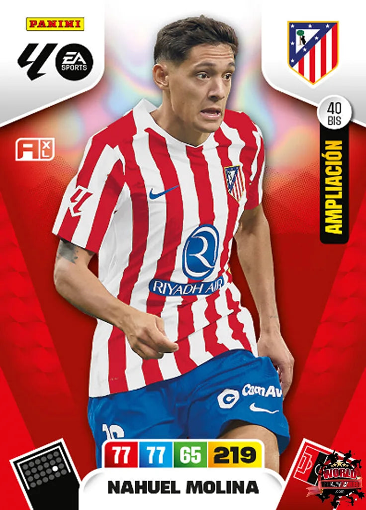 #040 Bis | Panini | Adrenalyn XL | La Liga | 2025-2026 | Nahuel Molina | Atlético de Madrid | Extension