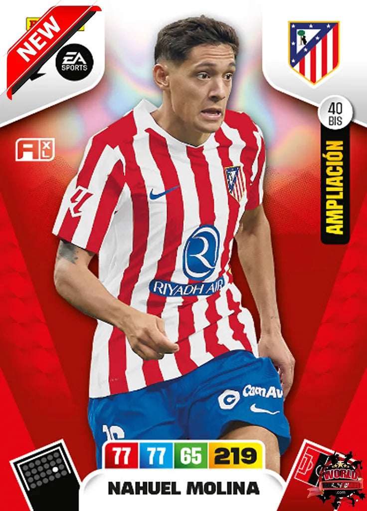 #040 Bis | Panini | Adrenalyn XL | La Liga | 2025-2026 | Nahuel Molina | Atlético de Madrid | Extension