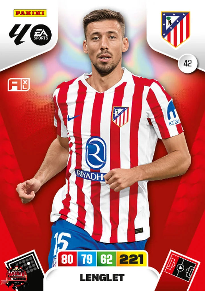 Football Trading Card-Lenglet-Atlético de Madrid-Panini Adrenalyn