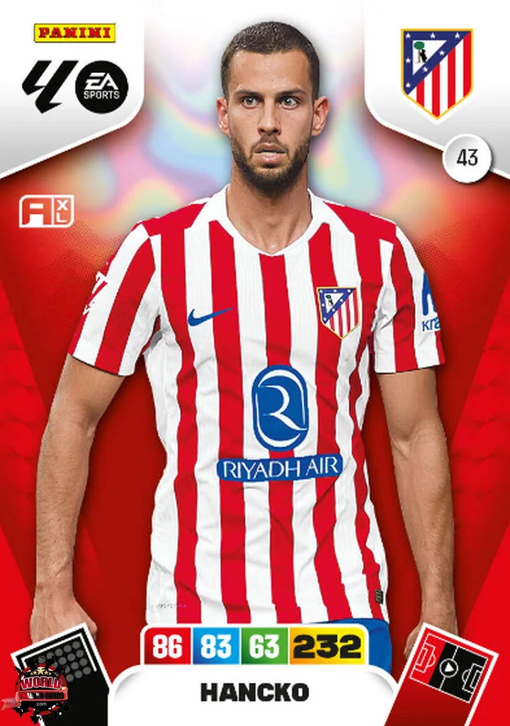 Trading Card Soccer-Hancko-Atletico de Madrid-Panini Adrenalyn XL