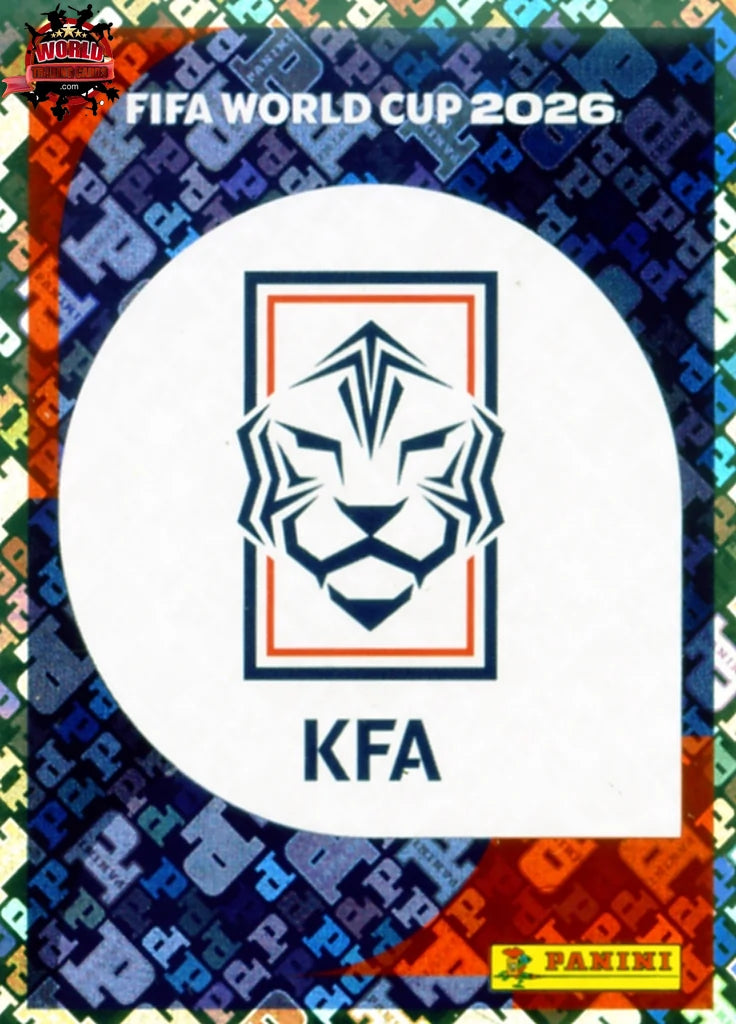 #KOR001 | Panini | Fifa World Cup Stickers | 2026 | Emblem | South Korea | Foil