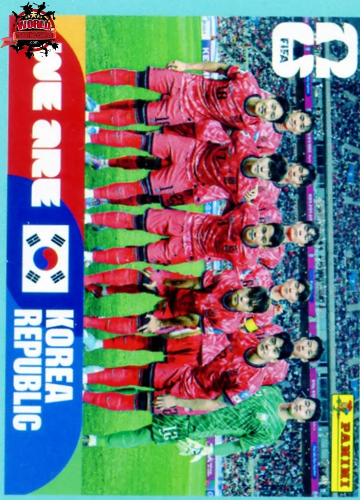 #KOR013 | Panini | Fifa World Cup Stickers | 2026 | Team Photo | South Korea | Base