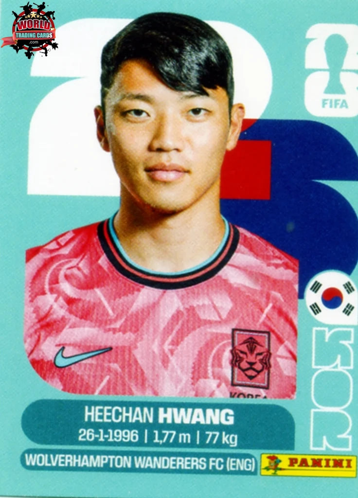 #KOR019 | Panini | Fifa World Cup Stickers | 2026 | Hee-chan Hwang | South Korea | Base
