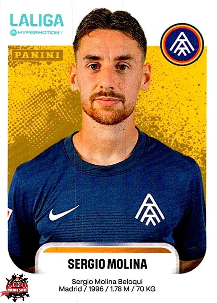 Cromo Trading Card Fútbol-Sergio Molina-FC Andorra-Panini La Liga HypermotionV 2025-2026-50-Basico