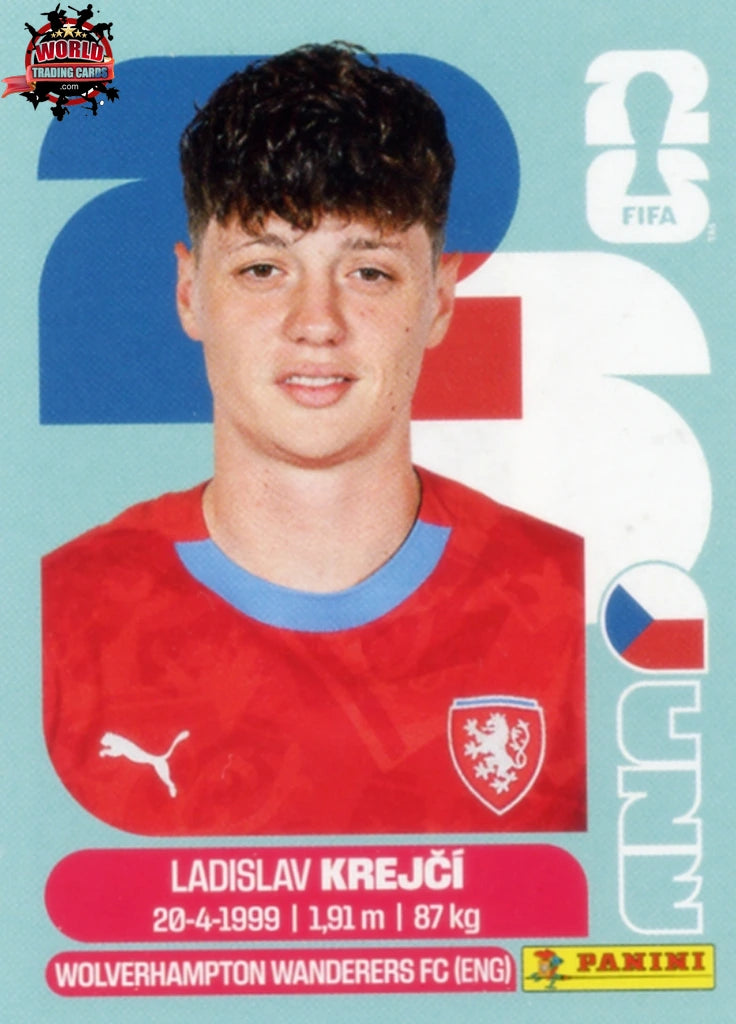 #CZE004 | Panini | Fifa World Cup Stickers | 2026 | Ladislav Krejci | Czechia | Base