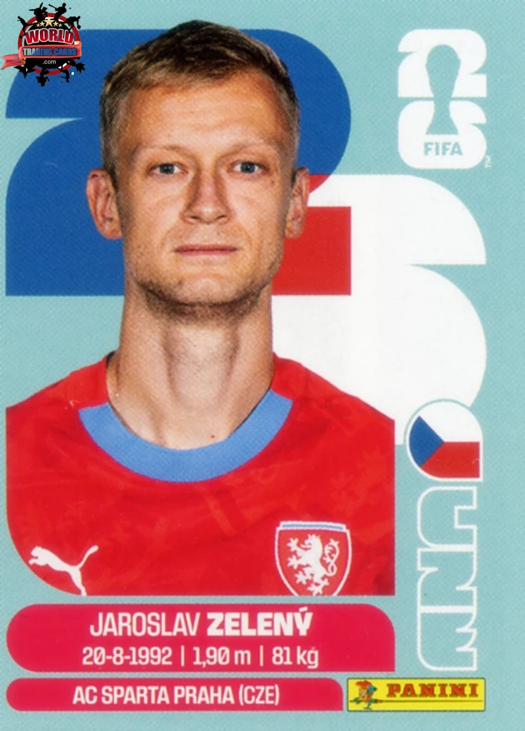 #CZE006 | Panini | Fifa World Cup Stickers | 2026 | Jaroslav Zeleny | Czechia | Base