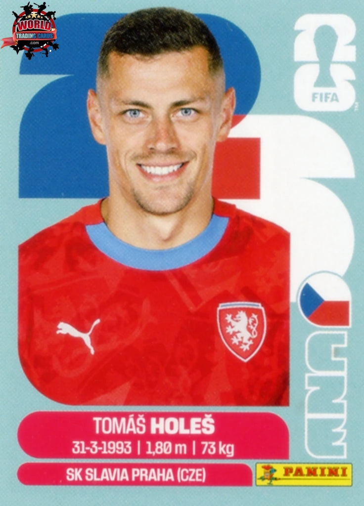 #CZE007 | Panini | Fifa World Cup Stickers | 2026 | Tomas Holes | Czechia | Base