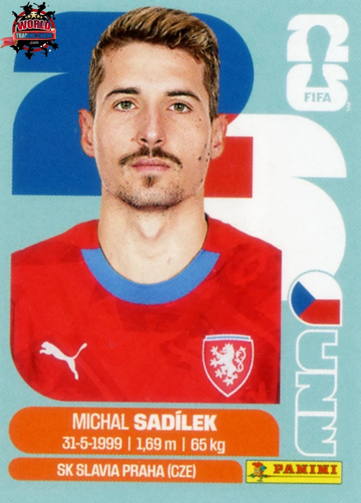 #CZE009 | Panini | Fifa World Cup Stickers | 2026 | Michal Sadilek | Czechia | Base