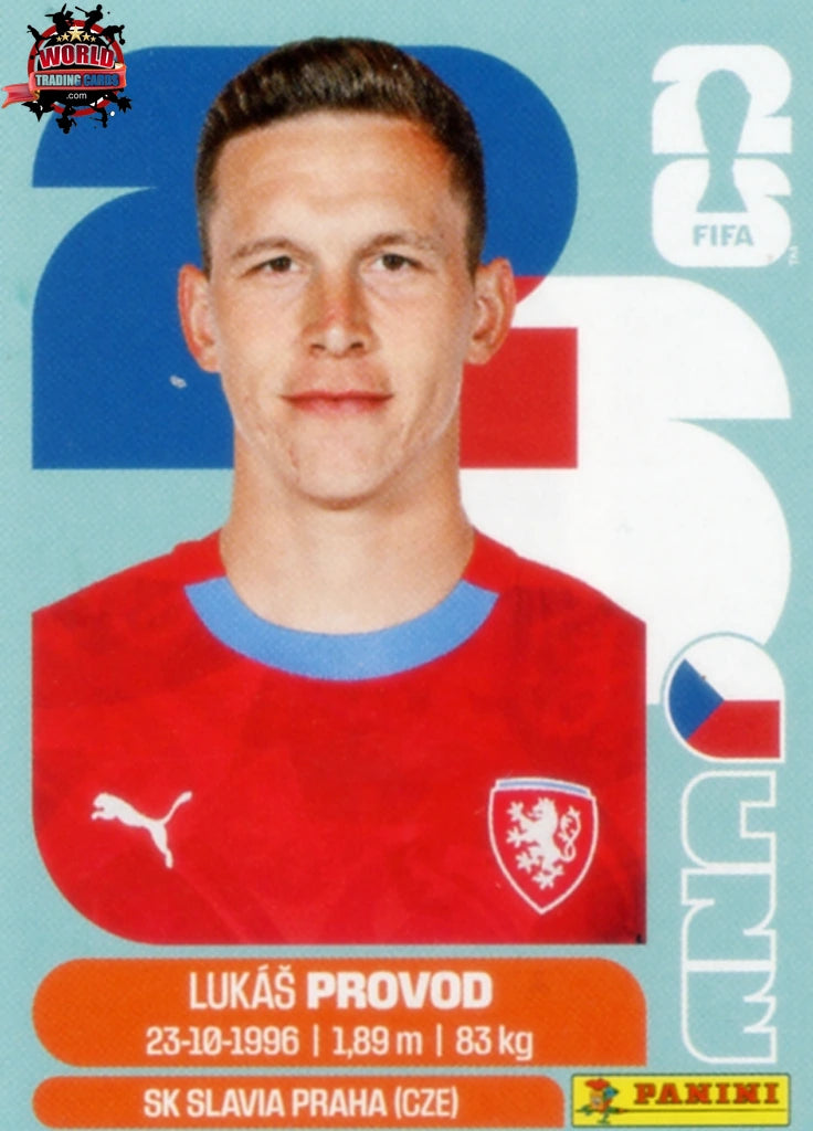 #CZE010 | Panini | Fifa World Cup Stickers | 2026 | Lukas Provod | Czechia | Base