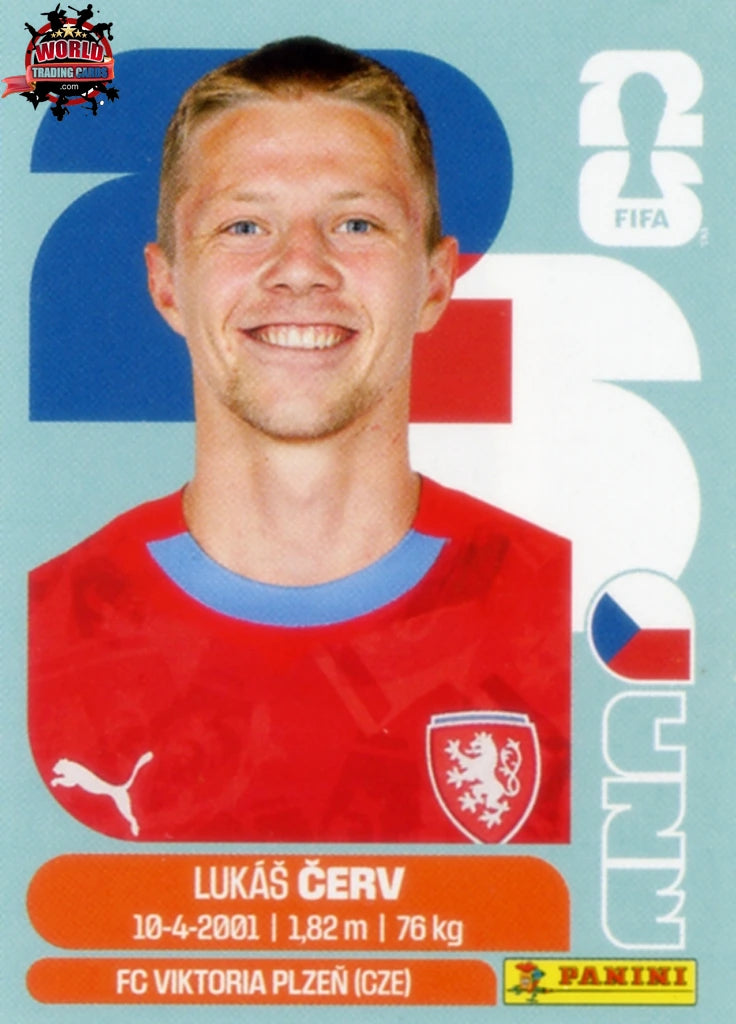 #CZE011 | Panini | Fifa World Cup Stickers | 2026 | Lukas Cerv | Czechia | Base