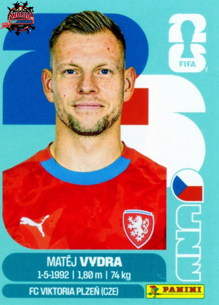 #CZE015 | Panini | Fifa World Cup Stickers | 2026 | Matej Vydra | Czechia | Base