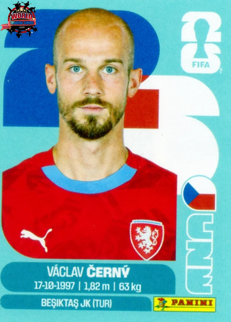 #CZE018 | Panini | Fifa World Cup Stickers | 2026 | Vacilav Cerny | Czechia | Base