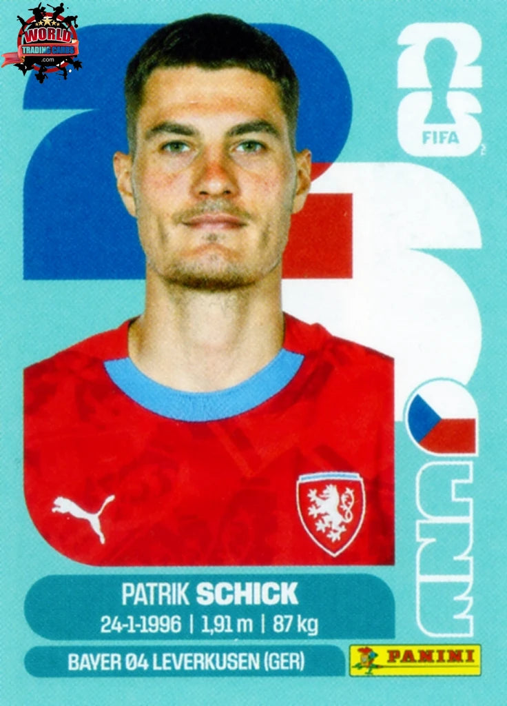 #CZE020 | Panini | Fifa World Cup Stickers | 2026 | Patrik Schick | Czechia | Base