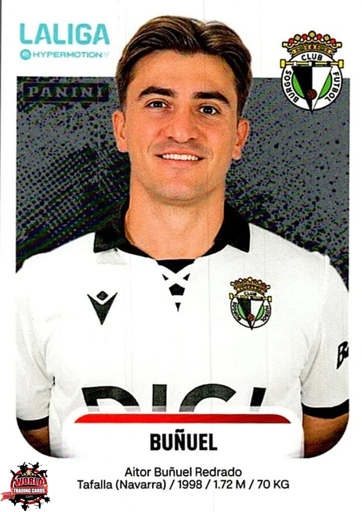 Cromo Trading Card Fútbol-Buñuel-Burgos CF-Panini La Liga HypermotionV 2025-2026-63-Basico