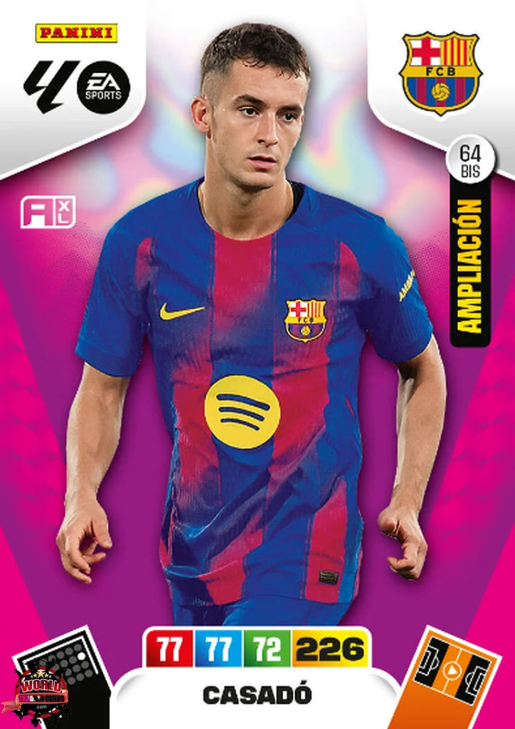 Casado - FC Barcelona - Panini Adrenalyn XL - 2025-2026 - 64Bis - Basico Ampliación LP